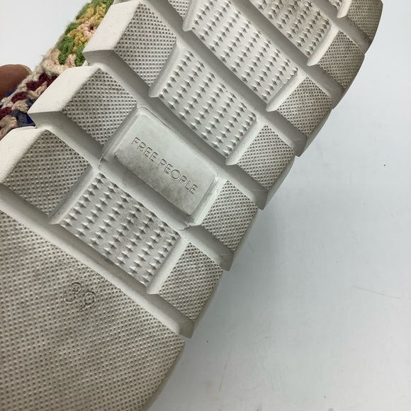 Free People Catch Me If You Can Colorful Crochet Women's Sneakers - Picture 7 of 8